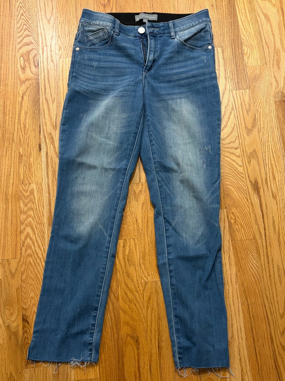 Wit & Wisdom Mid Blue Straight Leg Jeans